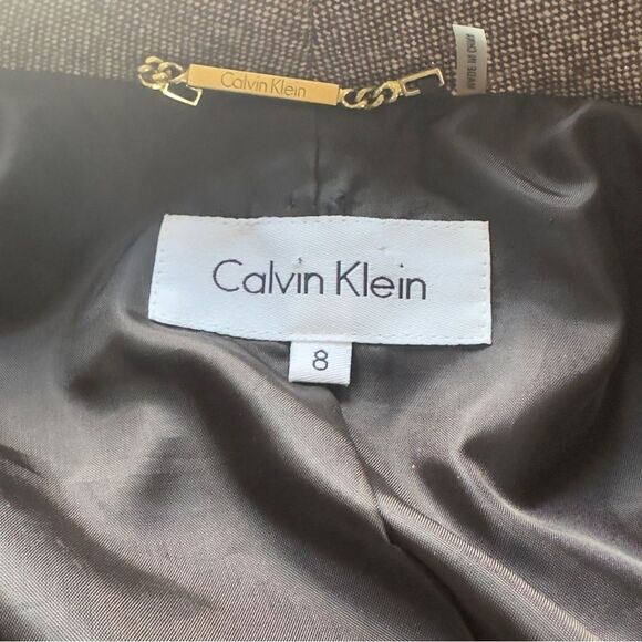 Calvin Klein Wool Blend Two-Button Blazer Size 8 NWOT - Picture 13 of 15